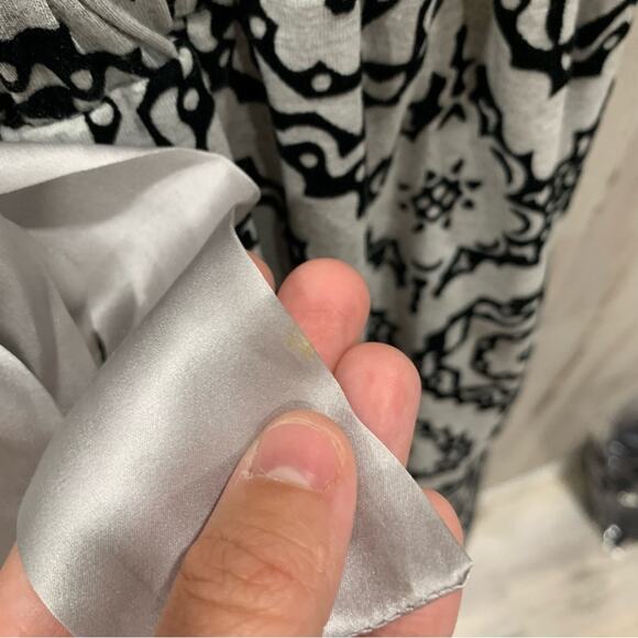 Plenty By Tracy Reese Gray Dress Velvet Accents Bubble Hem Sundress - Picture 4 of 5